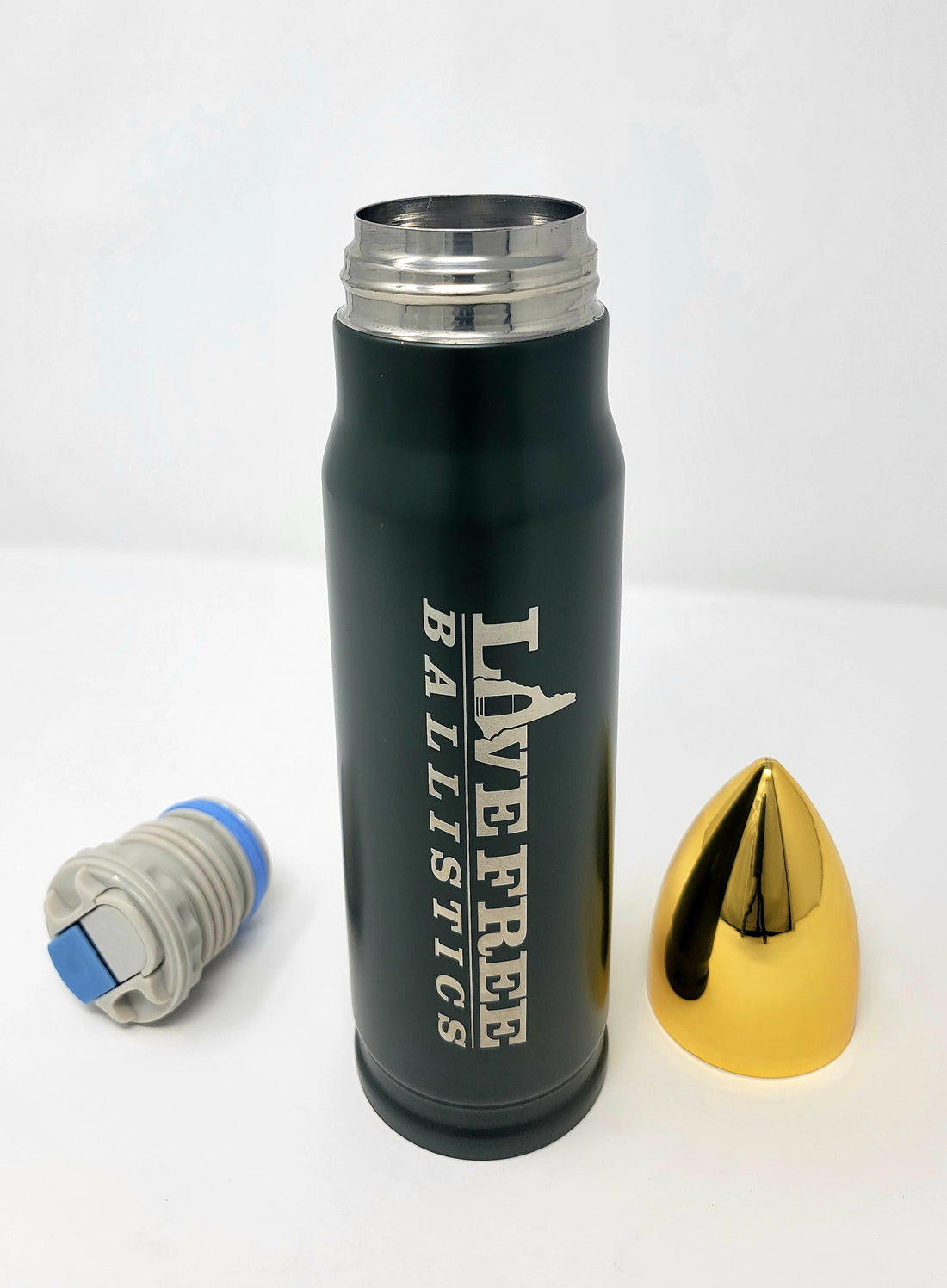 Live Free Ballistics Thermos - Green